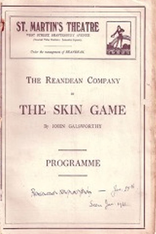 Movie poster for The Skin Game (1921)