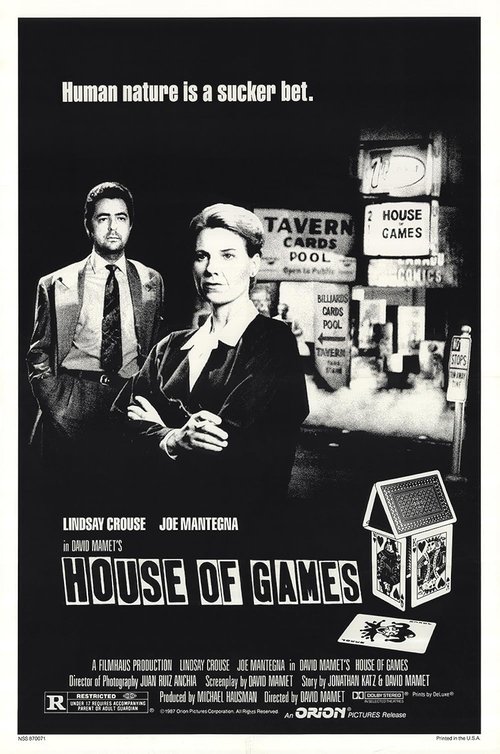 Movie poster for David Mamet on 'House of Games' (2005)