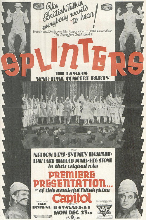 Movie poster for Splinters (1929)