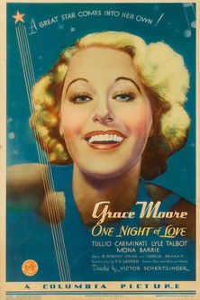 Movie poster for One Night of Love (1934)
