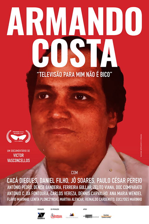 Movie poster for Armando Costa: “Televisão pra Mim Não é Bico” (2024)