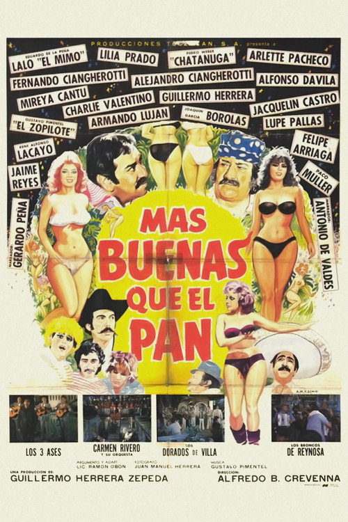 Movie poster for Más Buenas que el Pan (1987)