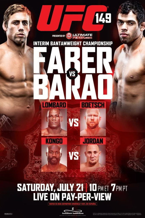 Movie poster for UFC 149: Faber vs. Barao (2012)