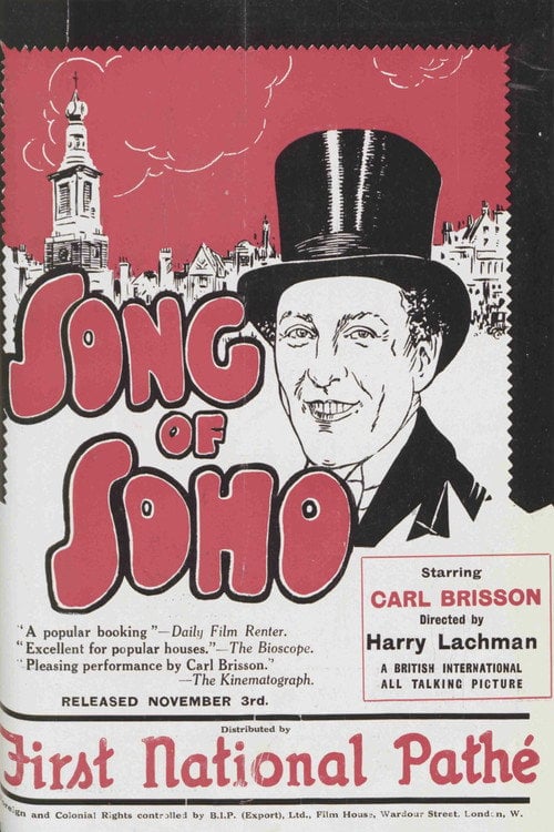 Movie poster for Song of Soho (1930)