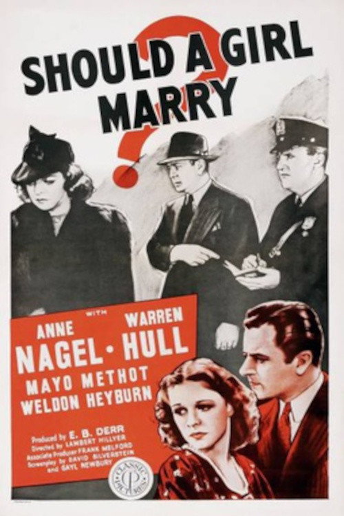 Movie poster for Should a Girl Marry? (1939)