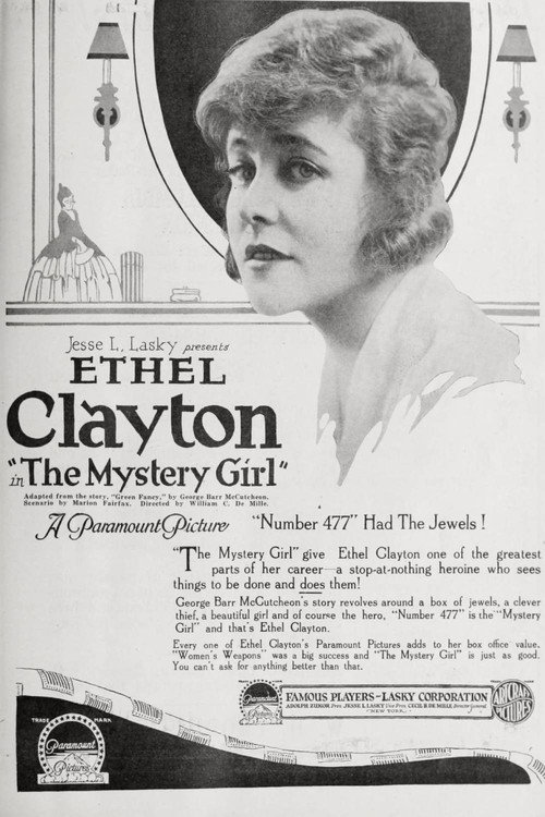 Movie poster for The Mystery Girl (1918)