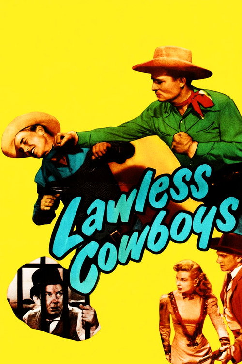 Movie poster for Lawless Cowboys (1951)