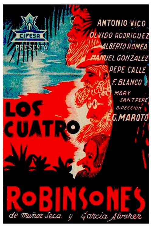 Movie poster for Los cuatro robinsones (1939)