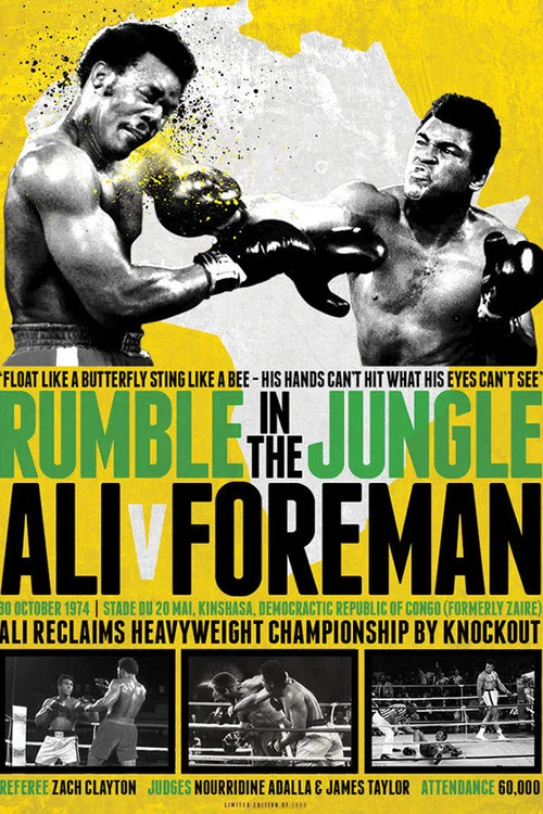 Movie poster for The Rumble in the Jungle: George Foreman vs. Muhammad Ali (1974)