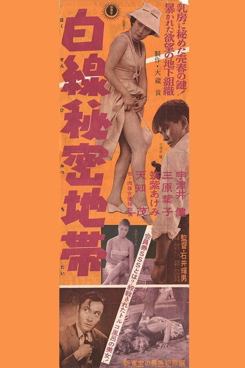 Movie poster for Secret White Line Zone (1958)