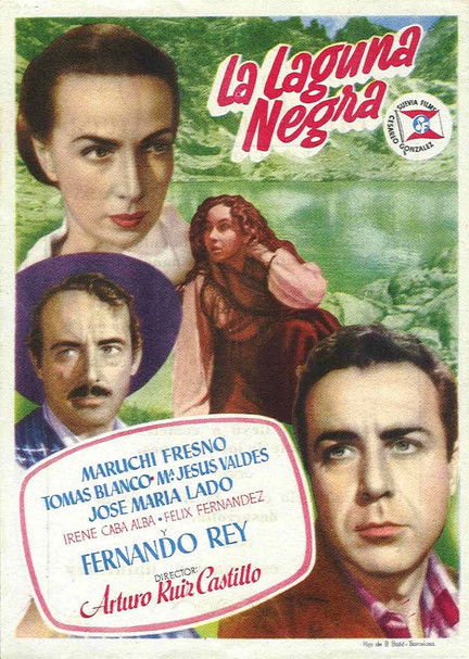Movie poster for La laguna negra (1952)