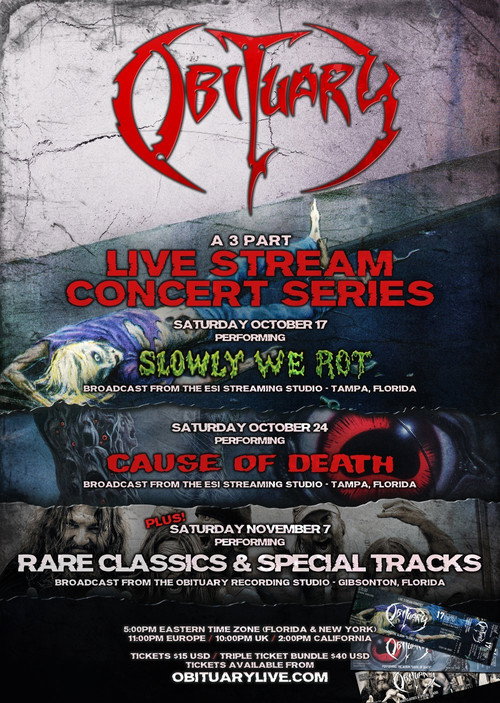 Movie poster for Obituary - Rare Classics & Special Tracks Live Stream (2020)