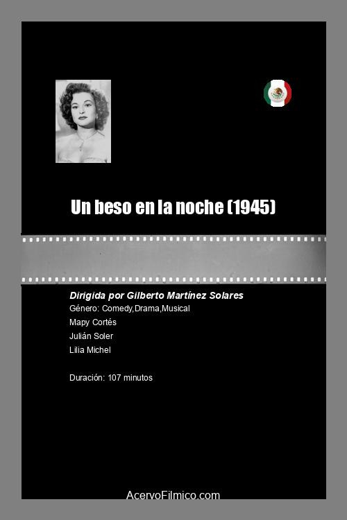 Movie poster for Un beso en la noche (1945)