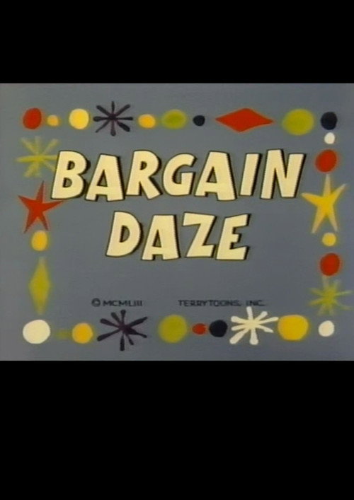 Movie poster for Bargain Daze (1953)