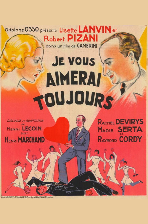 Movie poster for I Will Love You Always (1933)