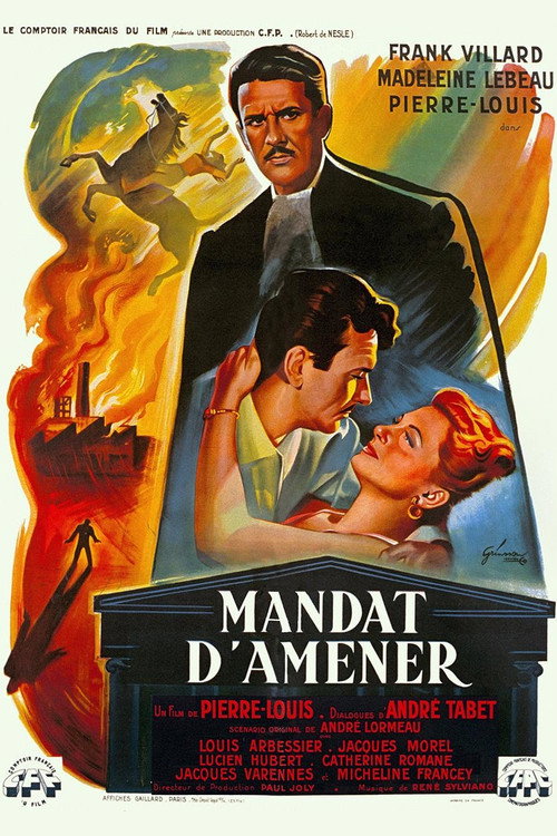 Movie poster for Mandat d'amener (1953)