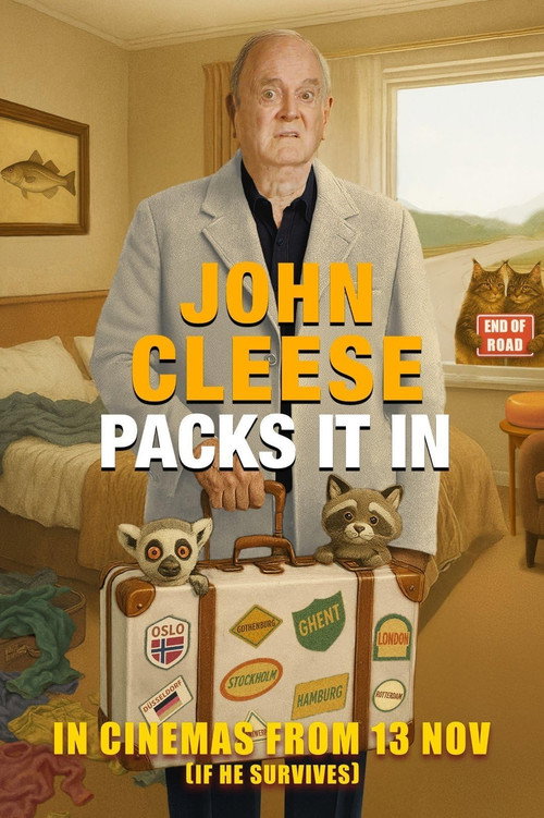 Movie poster for John Cleese Packs It In (2025)