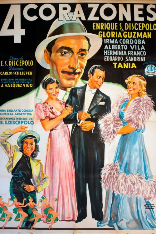 Movie poster for Cuatro corazones (1939)