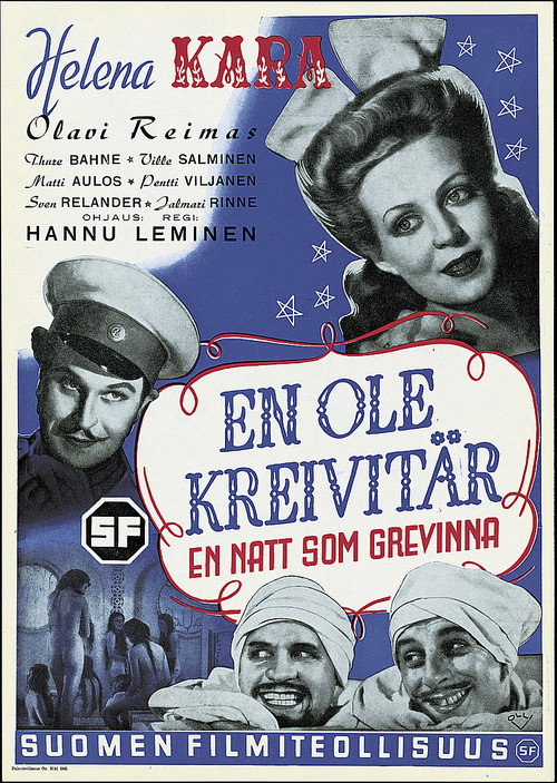 Movie poster for En ole kreivitär (1945)
