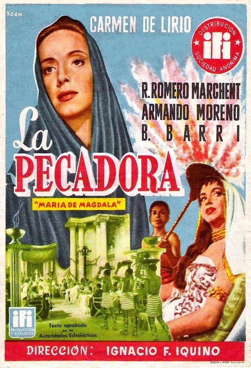 Movie poster for La pecadora (1956)