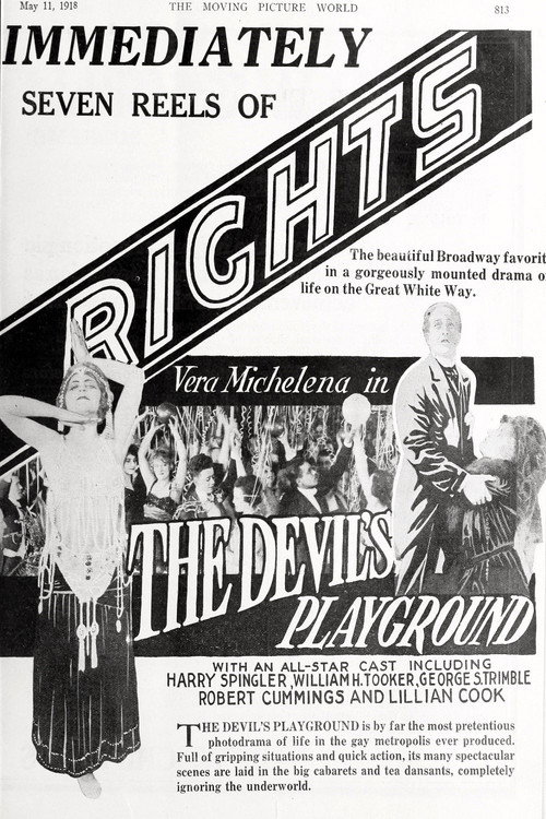 Movie poster for The Devil's Playground (1918)