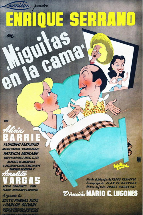 Movie poster for Miguitas en la cama (1949)