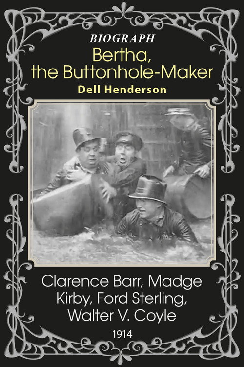 Movie poster for Bertha, the Buttonhole-Maker (1914)