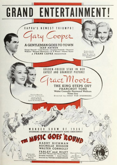 Movie poster for The Music Goes 'Round (1936)