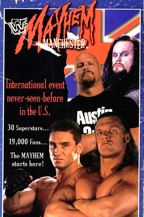 Movie poster for WWE Mayhem in Manchester (1998)