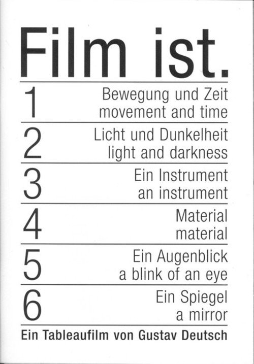 Movie poster for Film Is. 1-6 (1998)
