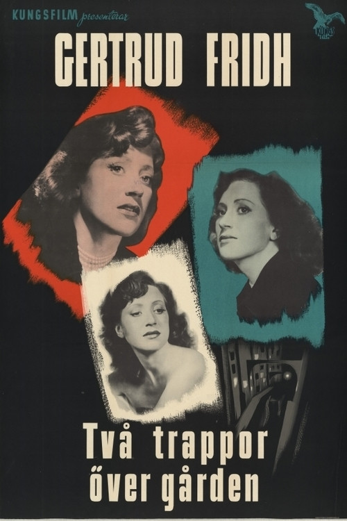 Movie poster for Två trappor över gården (1950)