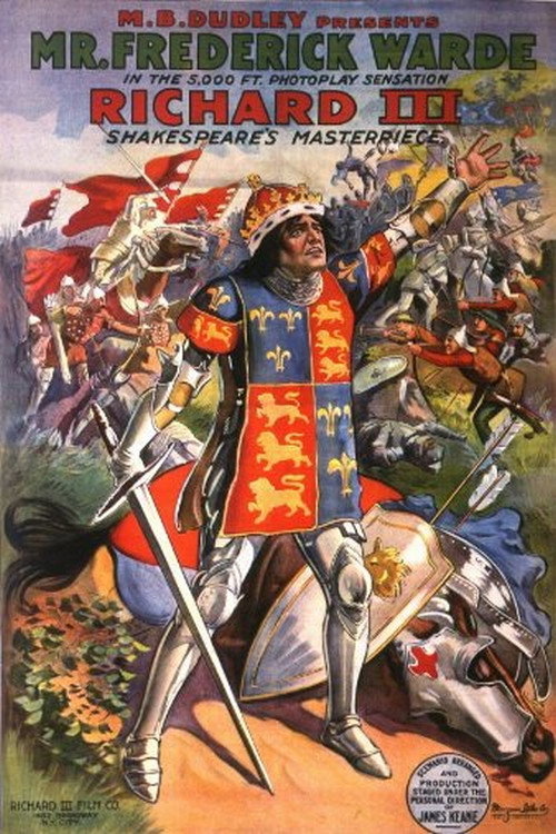 Movie poster for The Life and Death of King Richard III (1912)