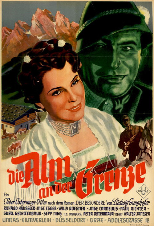 Movie poster for Die Alm an der Grenze (1951)