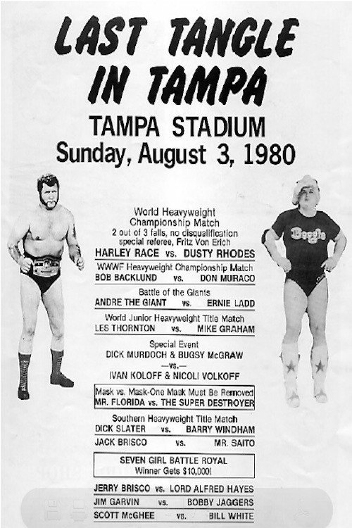 Movie poster for NWA The Last Tangle in Tampa (1980)