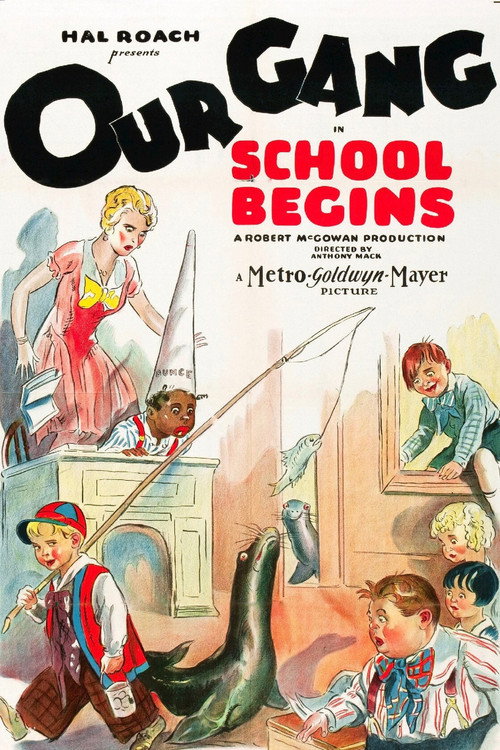 Movie poster for School Begins (1928)