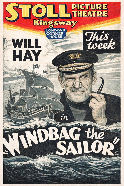 Movie poster for Windbag the Sailor (1936)