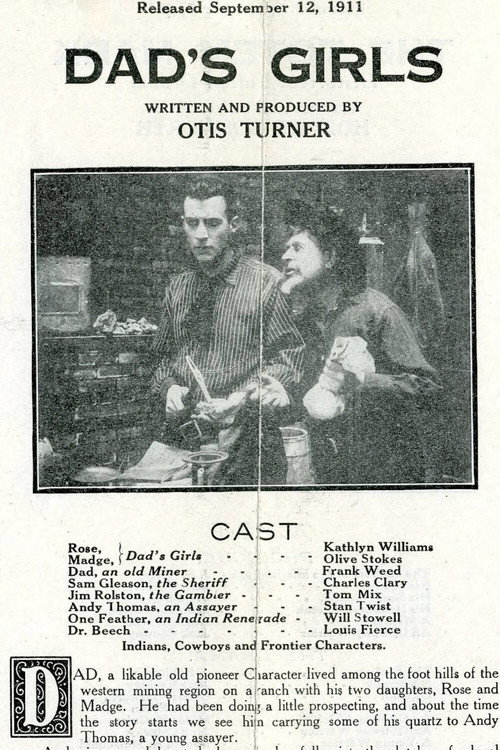 Movie poster for Dad's Girls (1911)