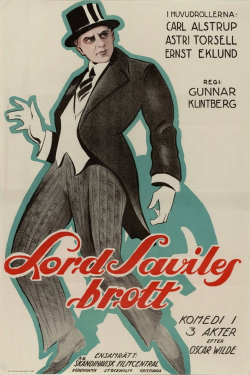 Movie poster for Lord Savile’s Crime (1922)