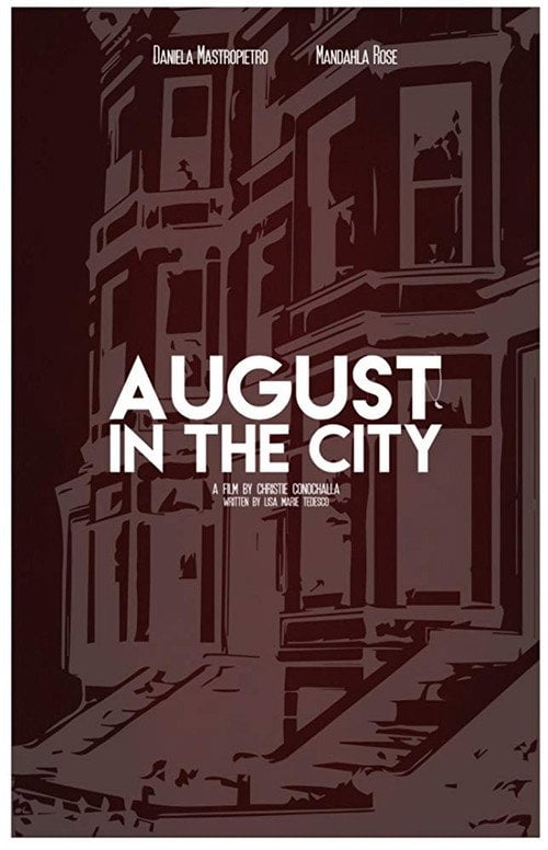 Movie poster for August in the City (2017)