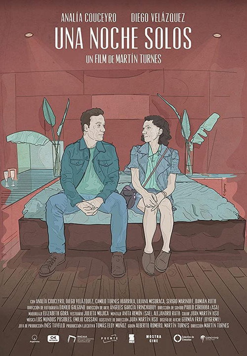 Movie poster for One night alone (2019)