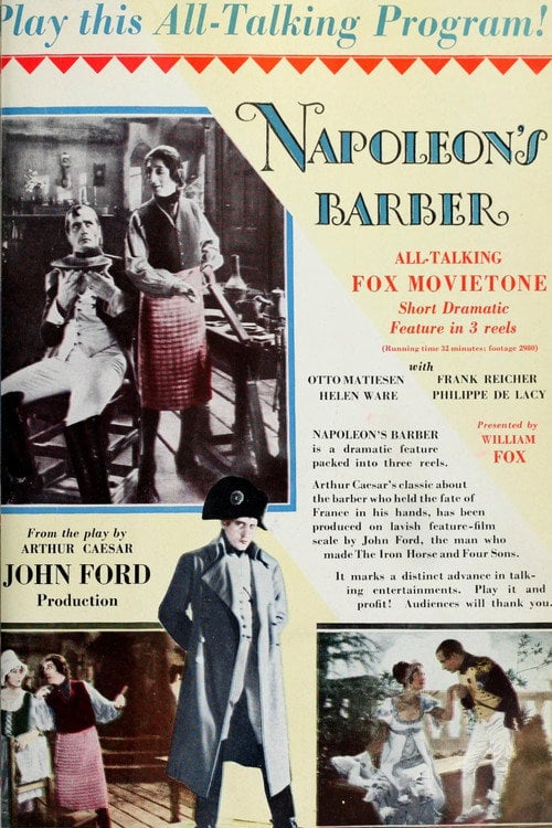 Movie poster for Napoleon's Barber (1928)