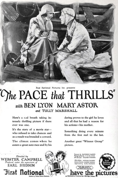 Movie poster for The Pace That Thrills (1925)