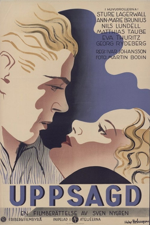 Movie poster for Uppsagd (1934)