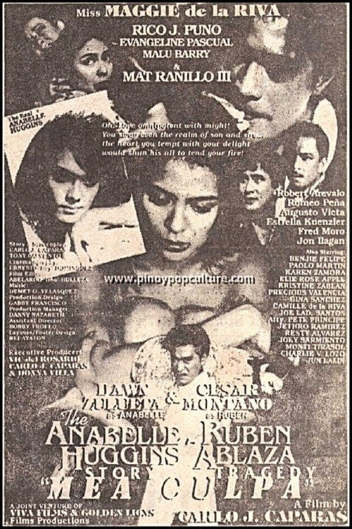 Movie poster for Anabelle Huggins Story: Ruben Ablaza Tragedy - Mea Culpa (1995)