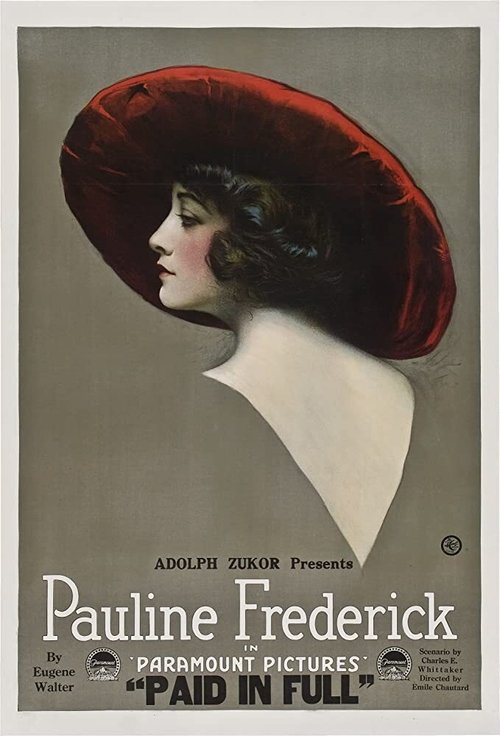 Movie poster for Paid in Full (1919)