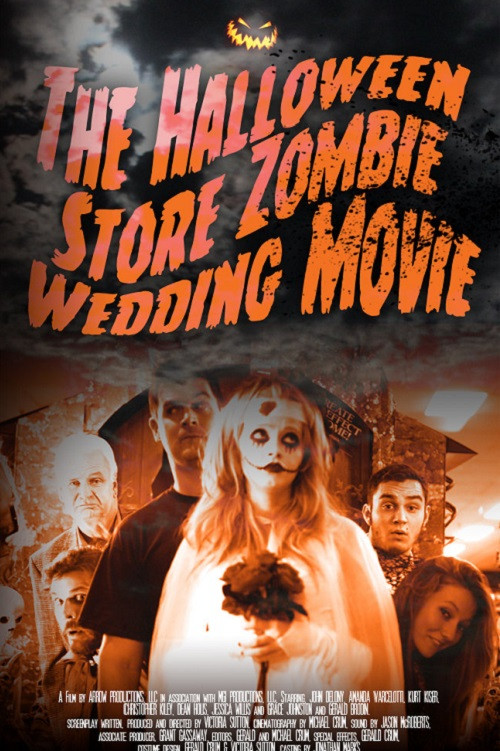 Movie poster for The Halloween Store Zombie Wedding Movie (2016)