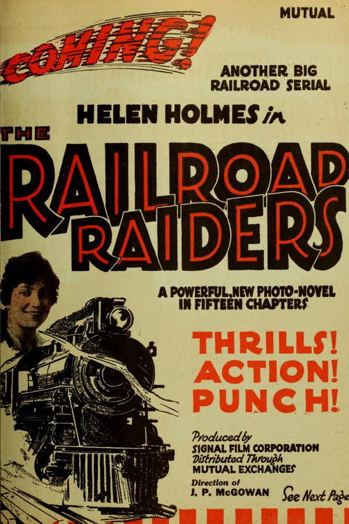 Movie poster for The Railroad Raiders (1917)