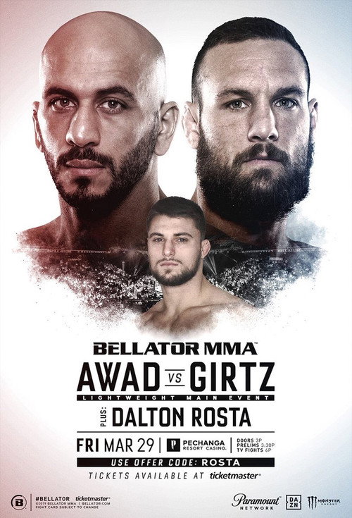 Movie poster for Bellator 219: Awad vs. Girtz (2019)