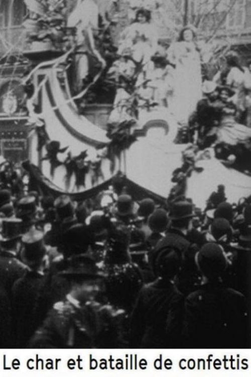 Movie poster for The chariot and battle of confetti (1899)