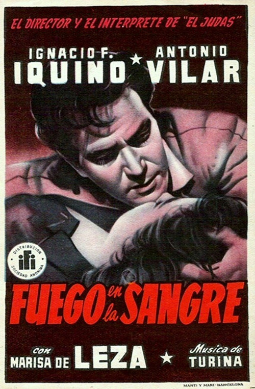 Movie poster for Fuego en la sangre (1953)